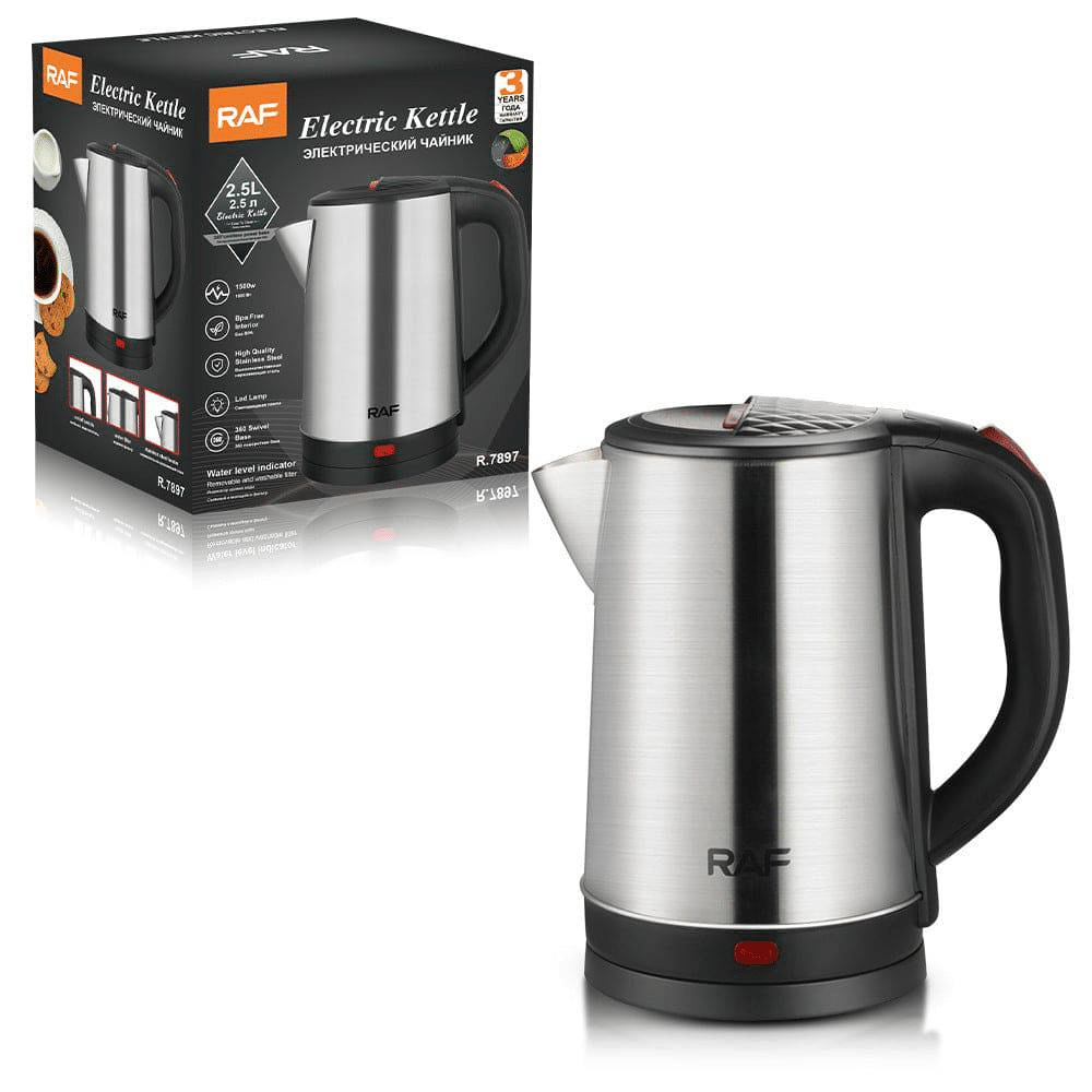 2.5L Quick-Boil Electric Stainless Steel Kettle