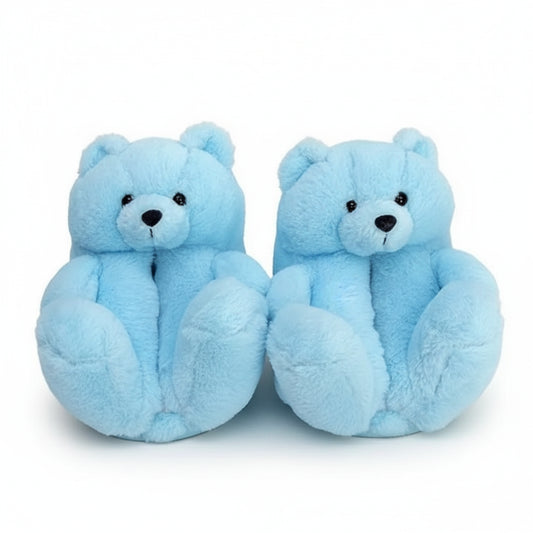 Winter Warm Indoor Fur Teddy Bear Soft Plush Shoes