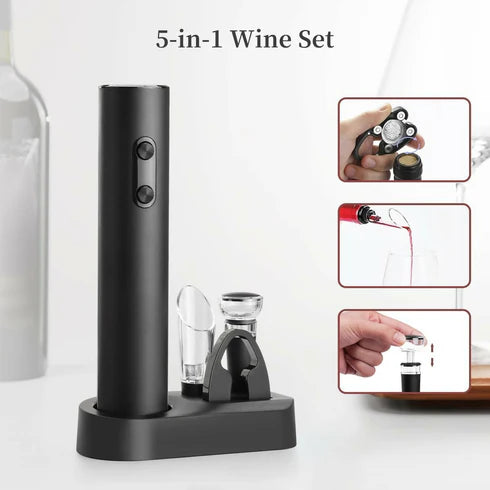 Battery Operated Electric Wine Opener Set