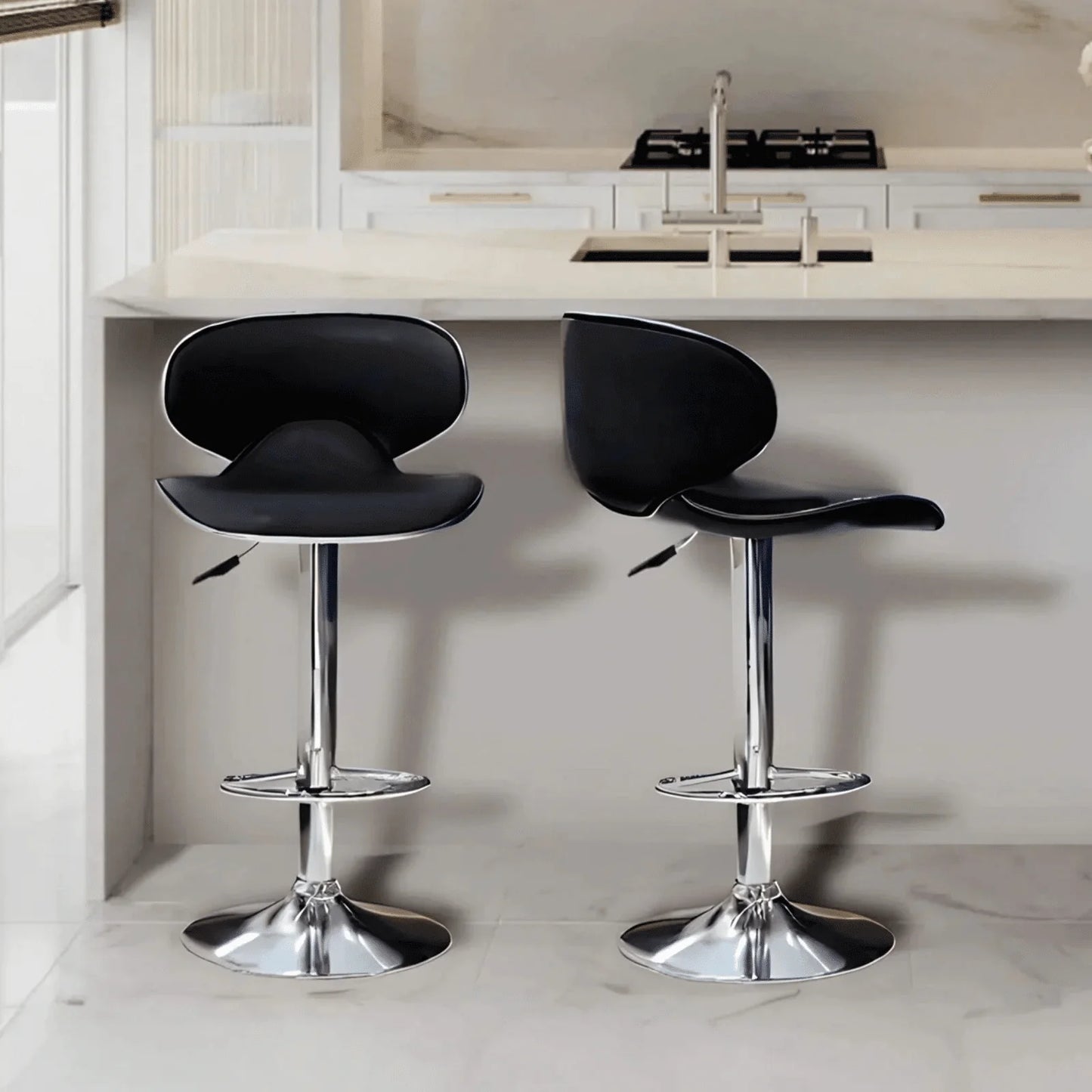 Adjustable Bar Chair with Footrest