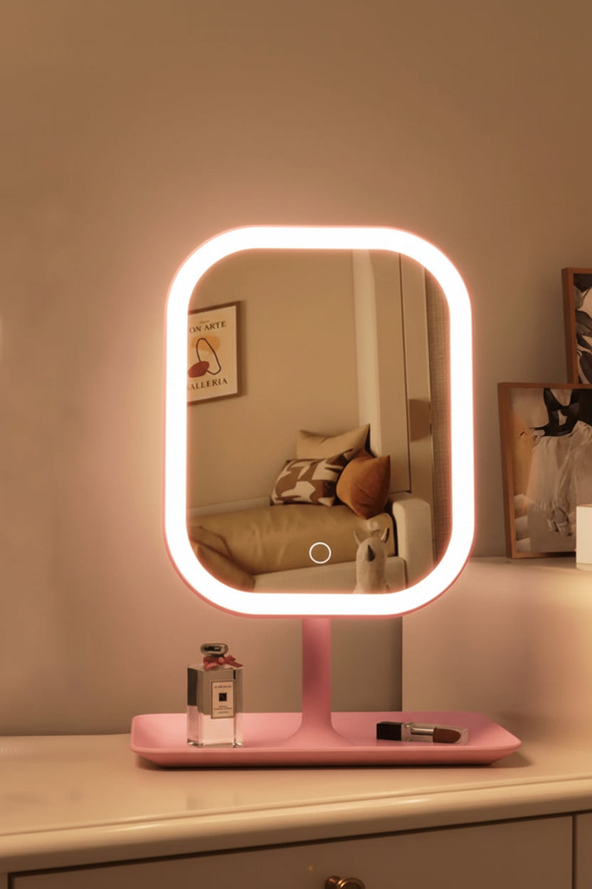 LED Mirror with Stand