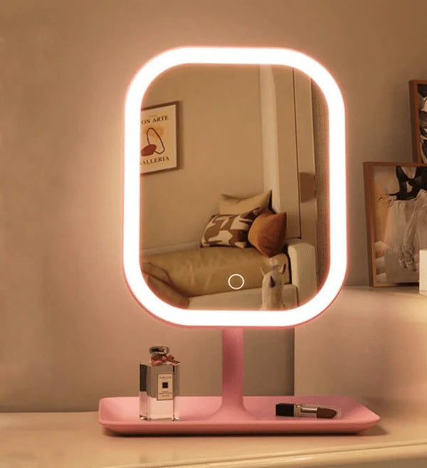 LED Mirror with Stand