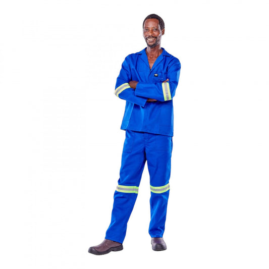SAFETY-PPE / Standard 80/20 Conti 2-Piece Suit with Reflective Tape, Royal Blue