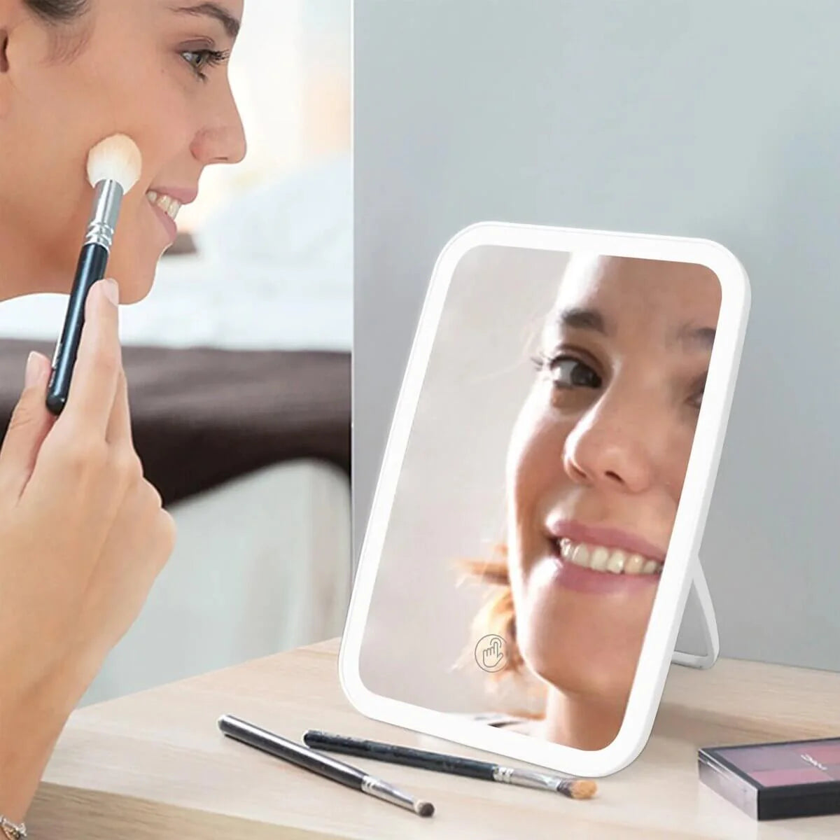 3 Level Lighting Makeup Mirror With LED Light