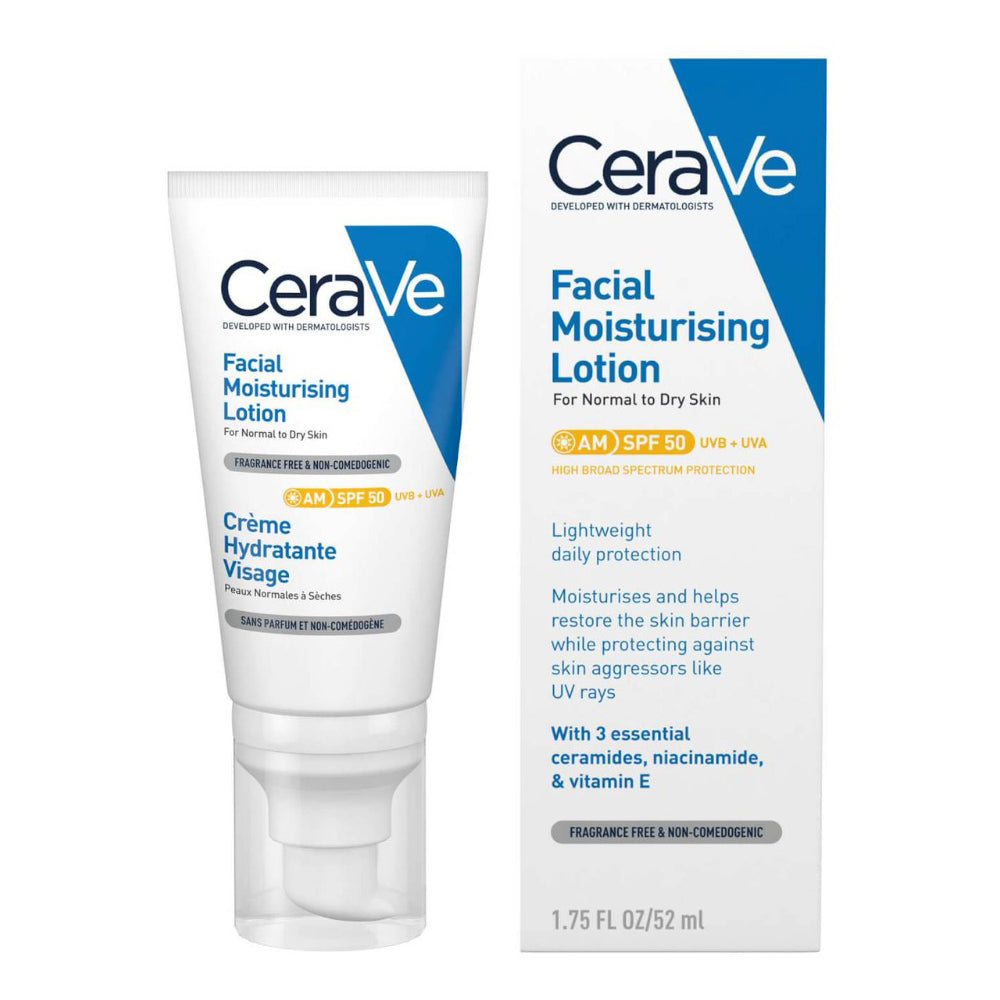 CeraVe Facial Moisturising Lotion Normal to Dry Skin AM SPF50 52ml