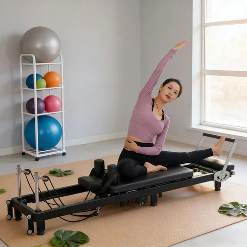 Easy Folding Portable Pilates Reformer - Core Yoga Bed