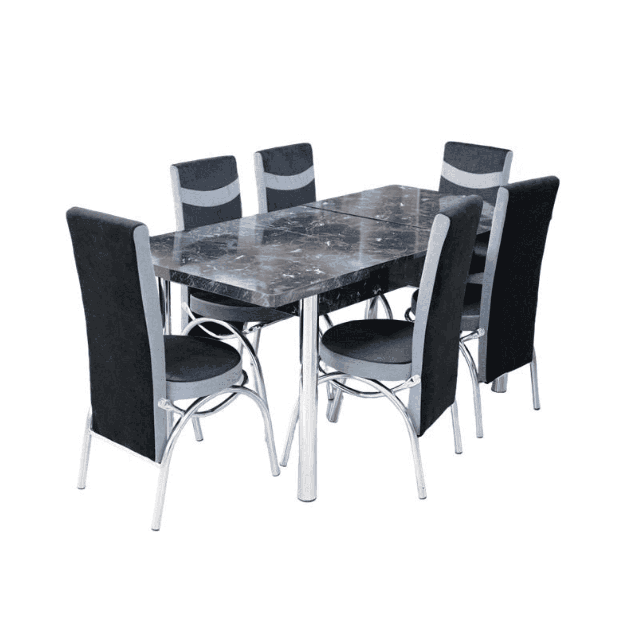 6-Seater Marble Design Dining Set