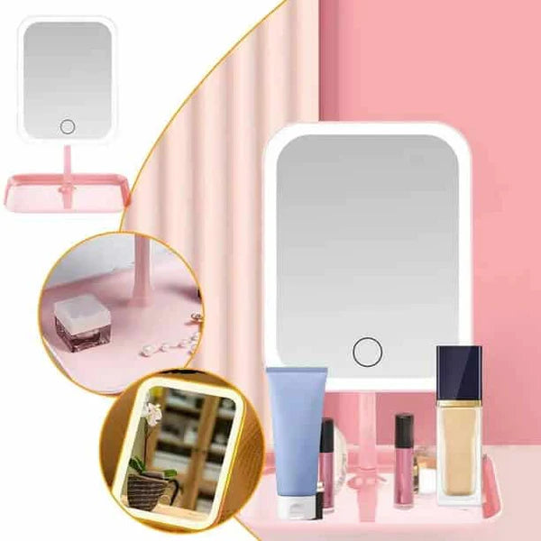 LED Mirror with Stand