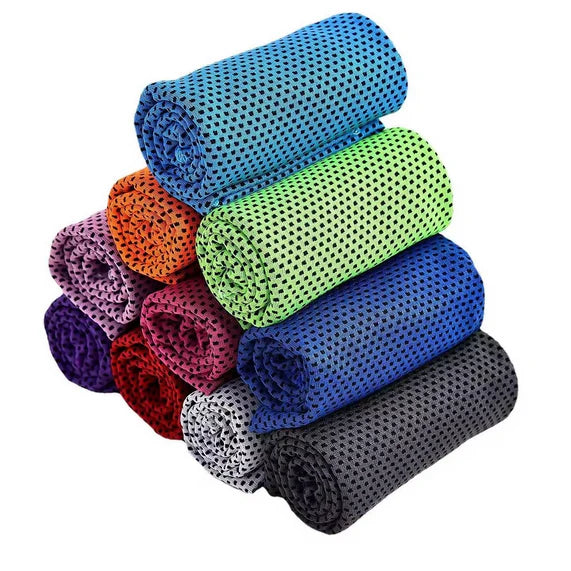 Super Soft Microfiber Custom Fitness Running Towel Compressed Ice Golf and Yoga Towel