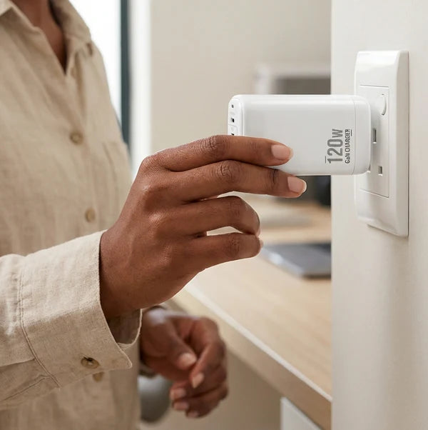 120w USB and 2x Type-C Fast Charge Adaptor