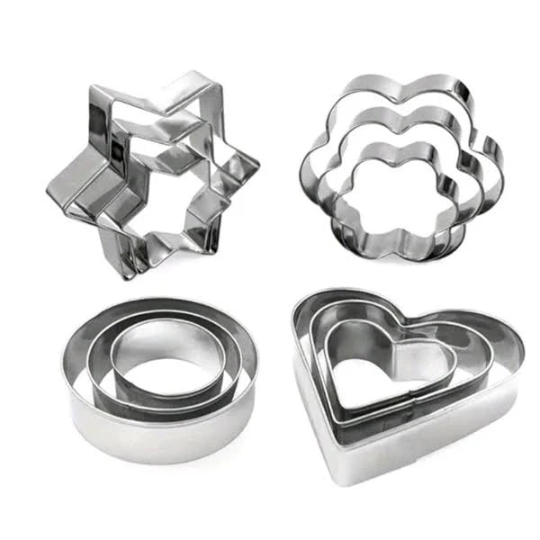 Stainless Steel Cookie Cutter -12Pcs