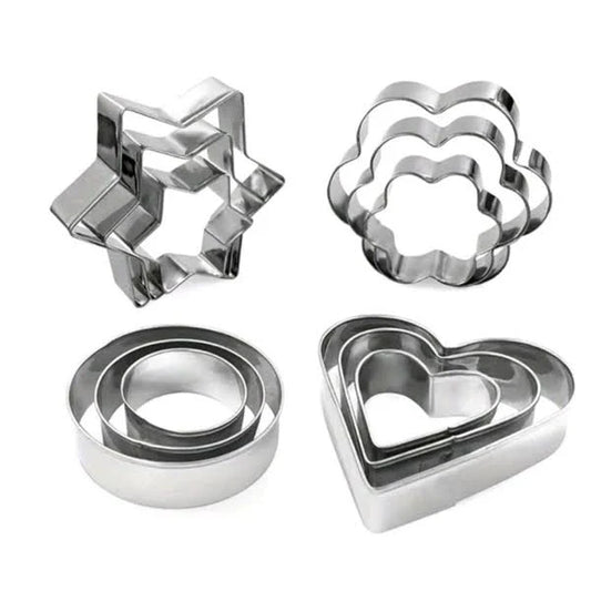 Stainless Steel Cookie Cutter -12Pcs