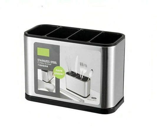 Caddy Spoon Holder with 4 Divided Compartments