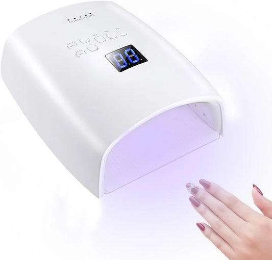Cordless UV/LED Nail Lamp Rechargeable 48W - White
